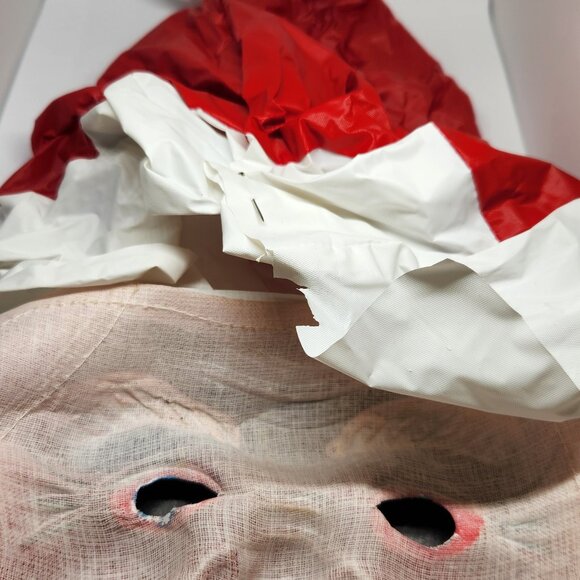 Vintage Santa Claus Disguise Mask with Box Scary Santa Face - Picture 4 of 14